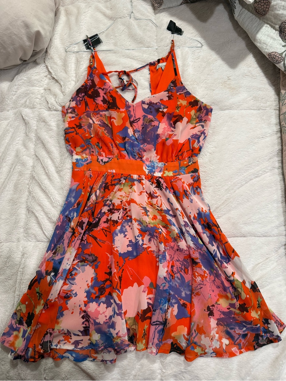 the clothing company Bright Orange Floral-Print Sundress